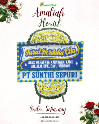 Papan Bunga Duka di Pulau Laut Utara